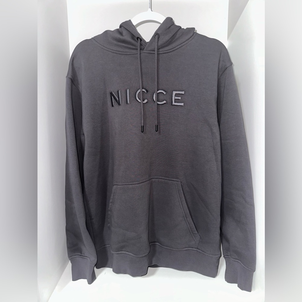 Nicce mercury hoodie in dark gray. Size M. New without tag